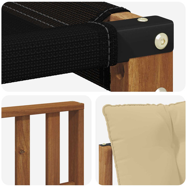 Udendørs sofagruppe med pude 4 pcs Naturlig og Beige