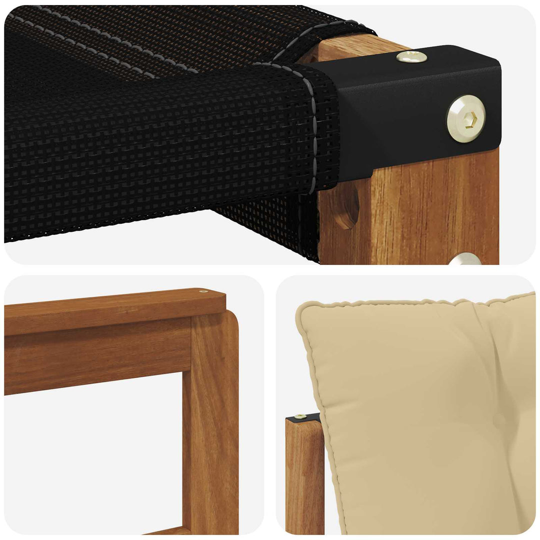 Udendørs sofagruppe med pude 5 pcs Naturlig og Beige