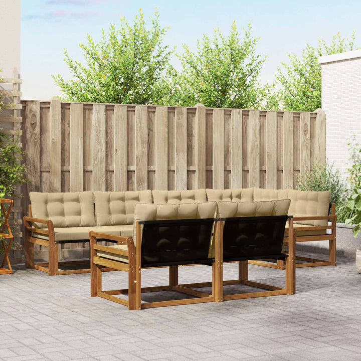 Udendørs sofagruppe 7 stk. Naturlig og Beige