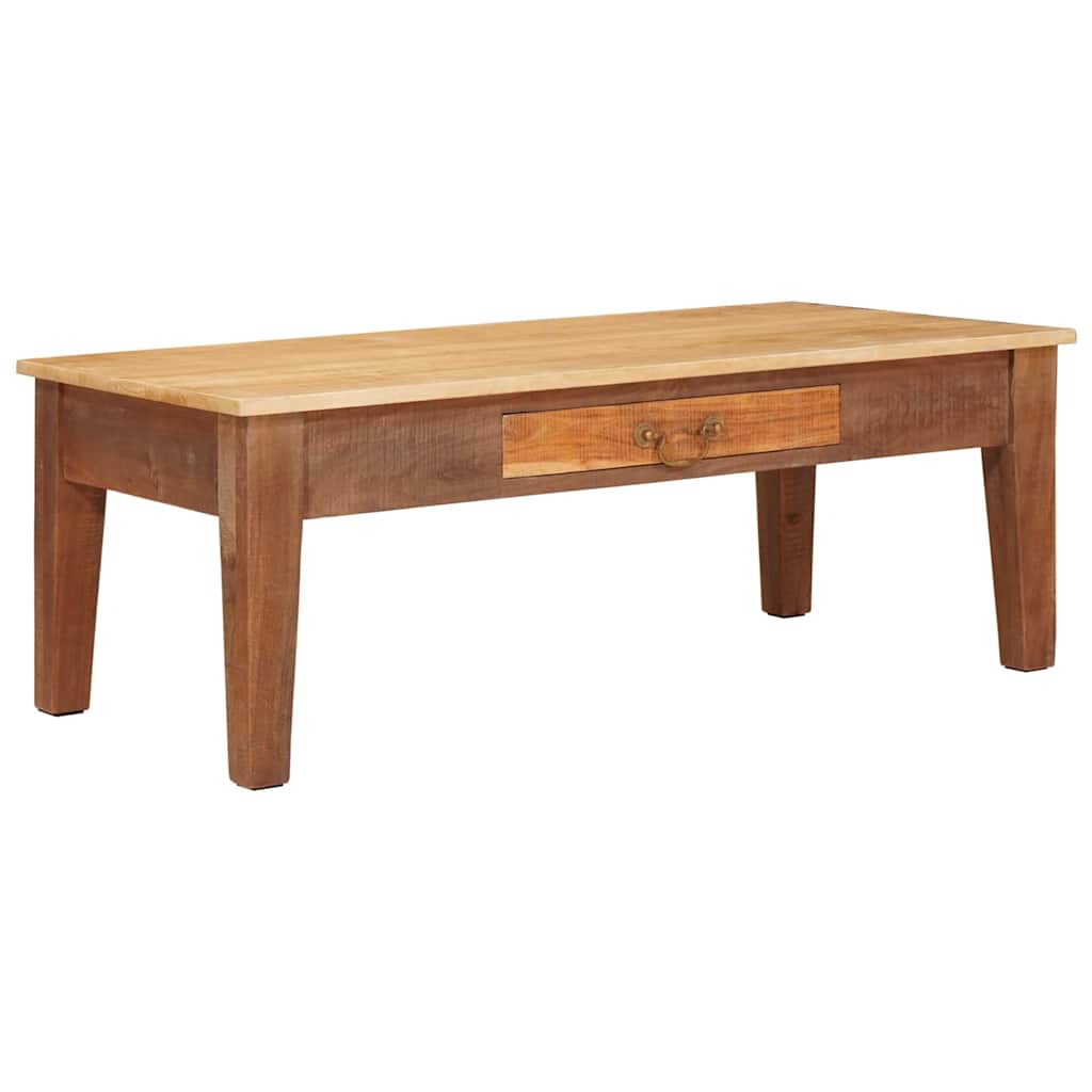 Sofabord med skuffe Brun 110 x 55 x 40 cm Massivt mangotræ
