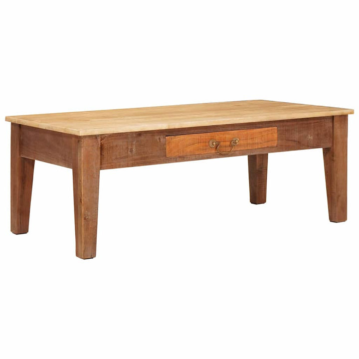 Sofabord med skuffe Brun 110 x 55 x 40 cm Massivt mangotræ