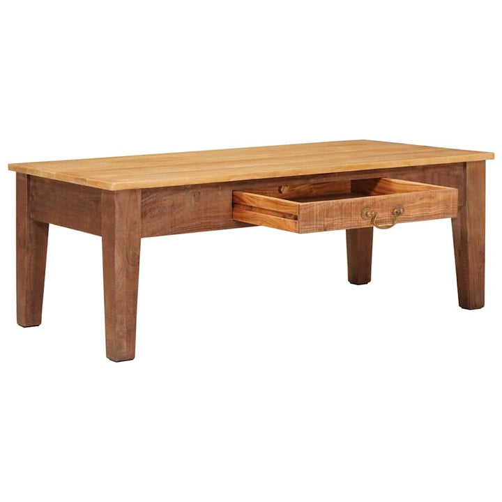 Sofabord med skuffe Brun 110 x 55 x 40 cm Massivt mangotræ