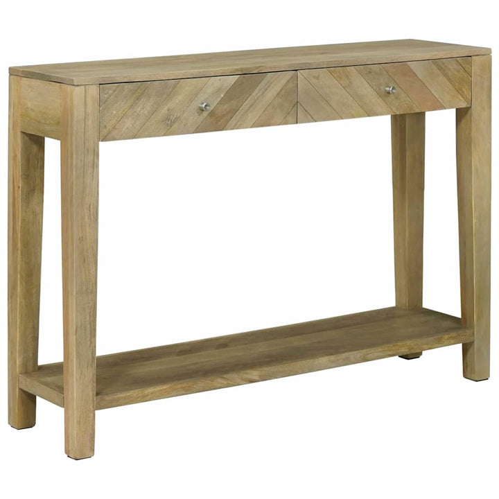 Konsolbord Naturlig grå 110 x 30 x 80 cm Massivt mangotræ