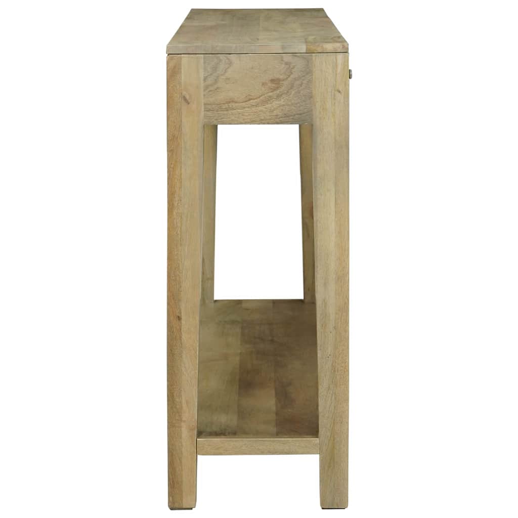 Konsolbord Naturlig grå 110 x 30 x 80 cm Massivt mangotræ