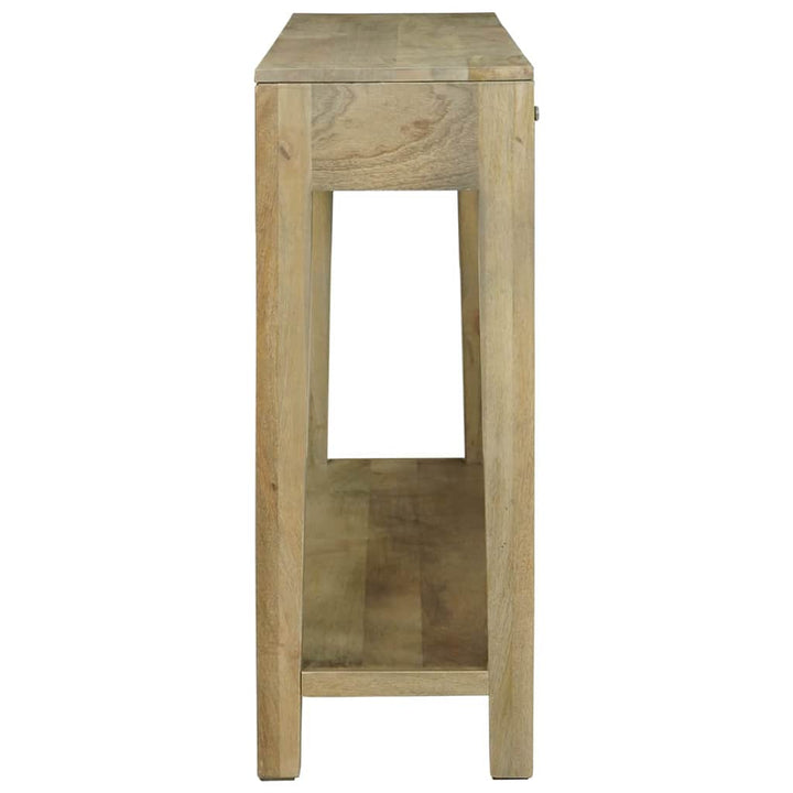 Konsolbord Naturlig grå 110 x 30 x 80 cm Massivt mangotræ