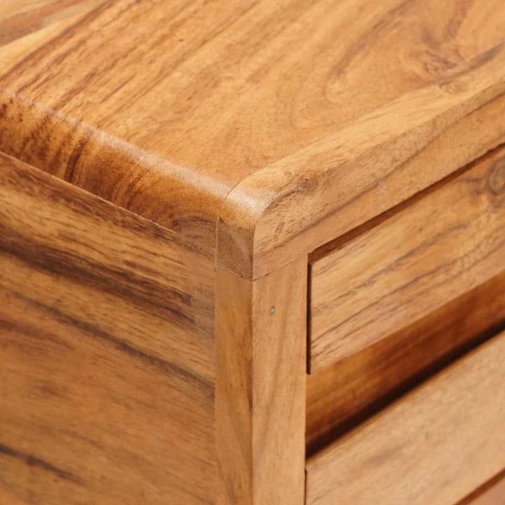 Konsolbord med skuffe Brun 110 x 30 x 80 cm Massivt Akacietræ