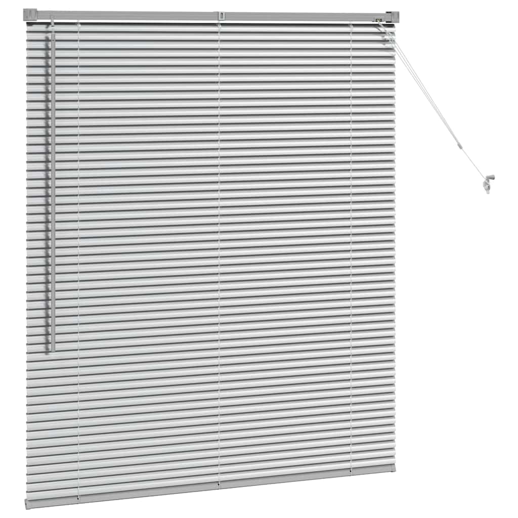 Persienner Sølv 130 x 120 cm Aluminium