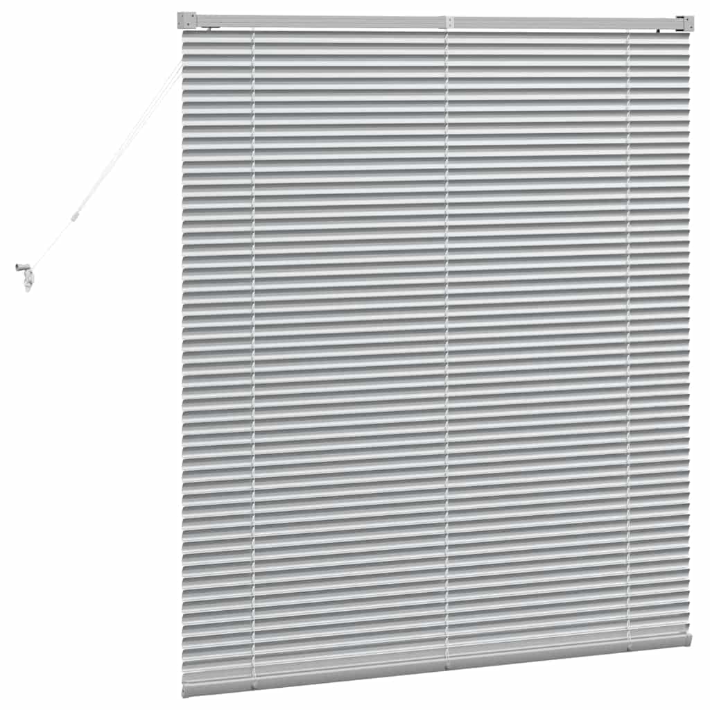 Persienner Sølv 130 x 120 cm Aluminium