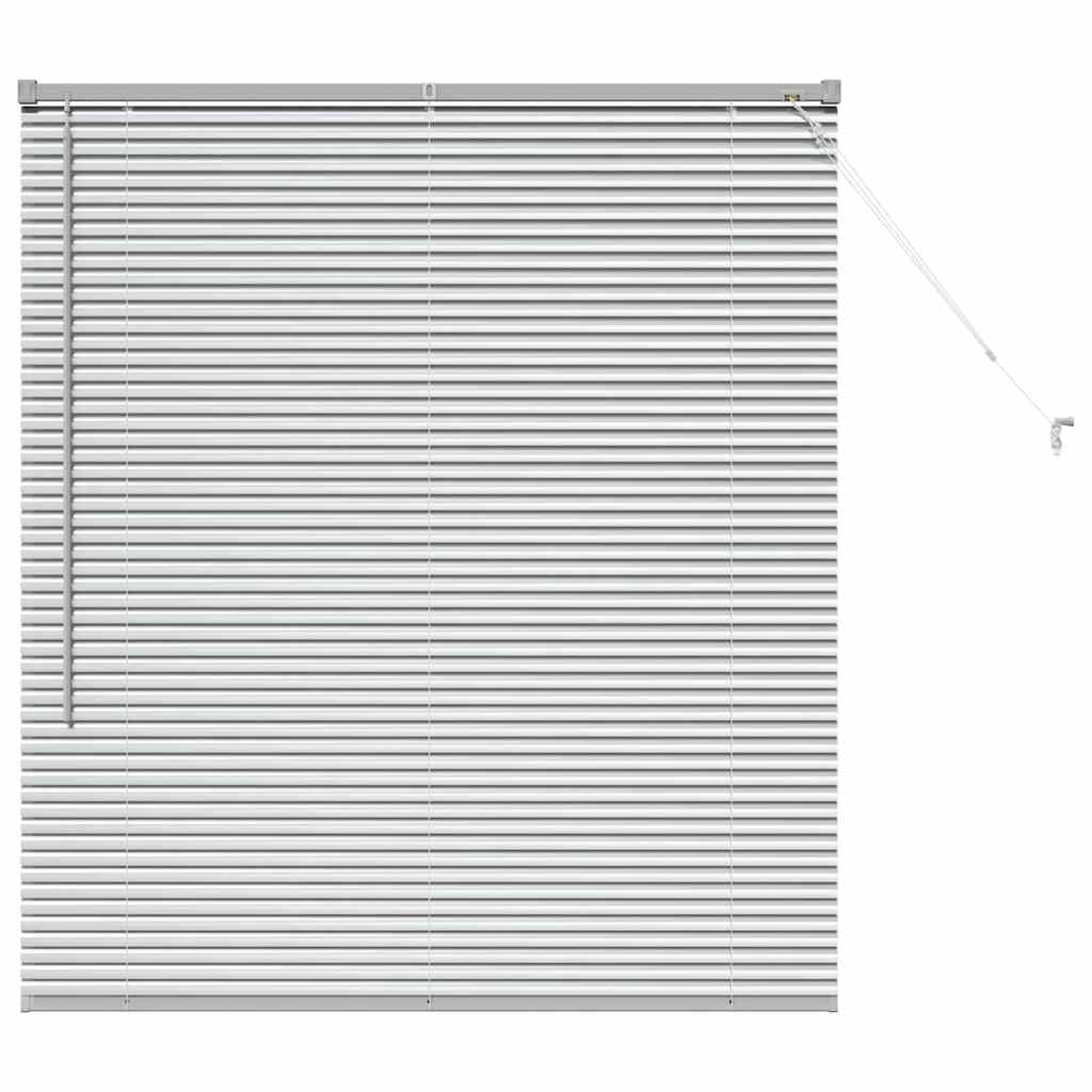 Persienner Sølv 130 x 120 cm Aluminium