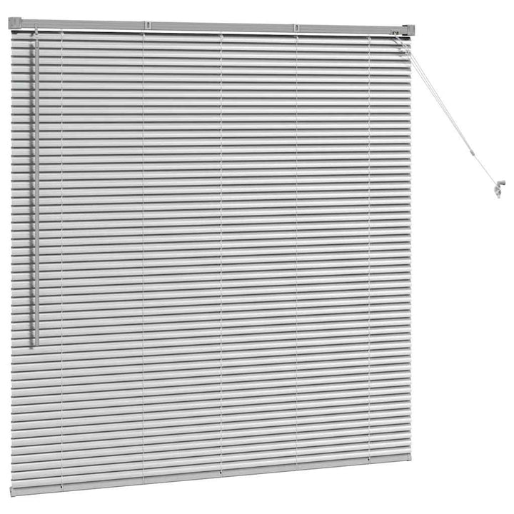 Persienner Sølv 130 x 125 cm Aluminium
