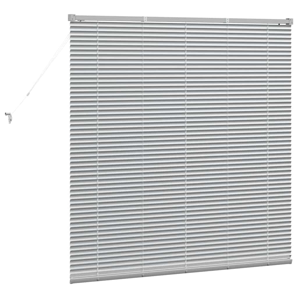 Persienner Sølv 130 x 125 cm Aluminium