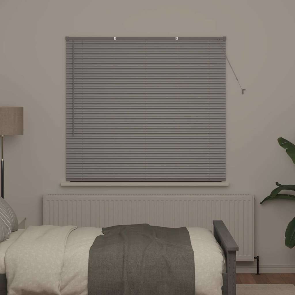 Persienner Sølv 130 x 140 cm Aluminium