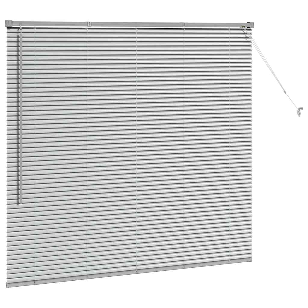 Persienner Sølv 130 x 140 cm Aluminium