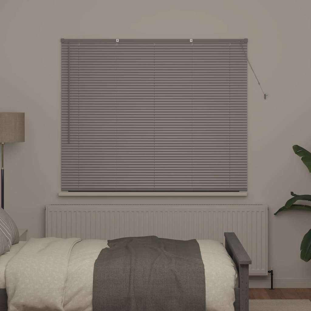 Persienner Sølv 130 x 160 cm Aluminium