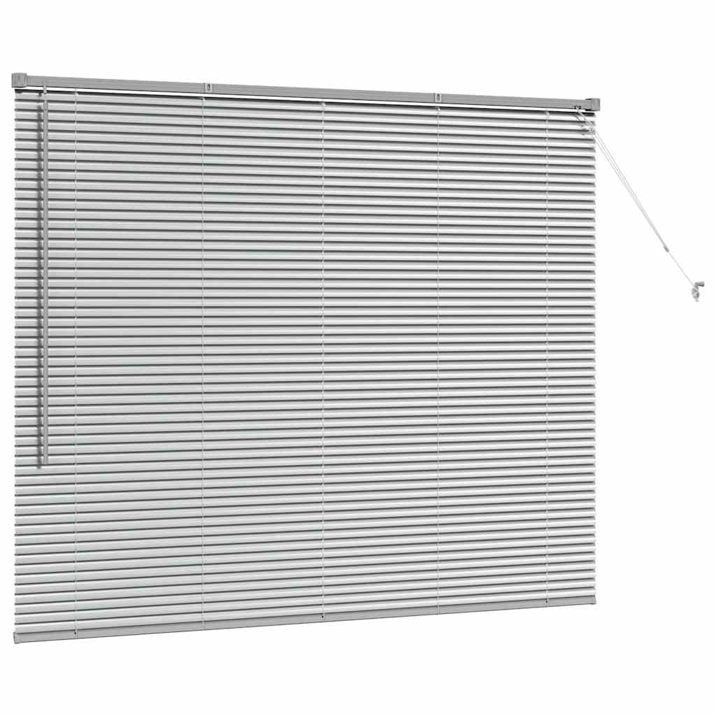 Persienner Sølv 130 x 160 cm Aluminium