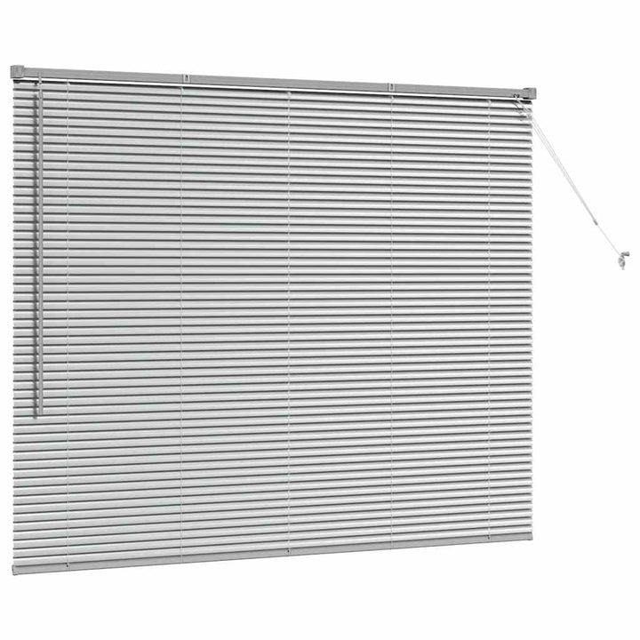 Persienner Sølv 130 x 160 cm Aluminium