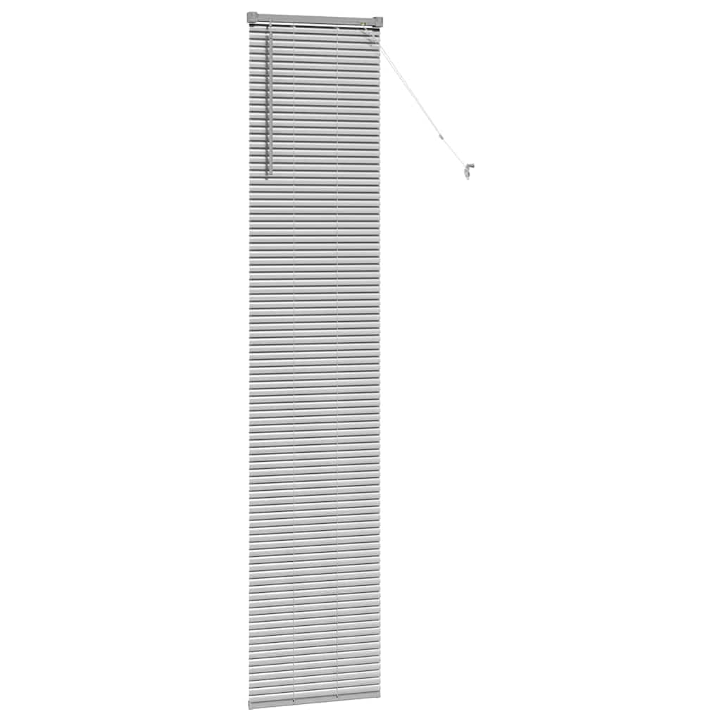 Persienner Sølv 220 x 40 cm Aluminium