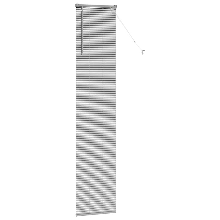 Persienner Sølv 220 x 40 cm Aluminium