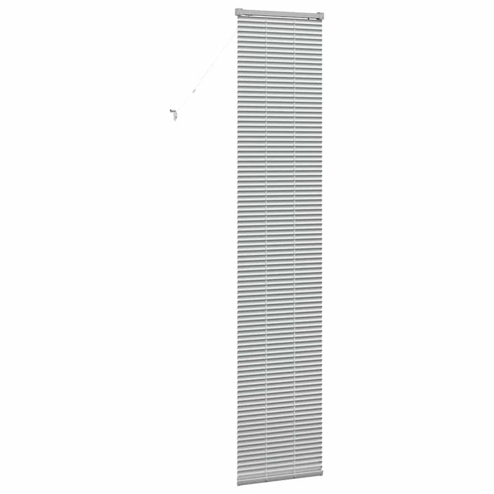 Persienner Sølv 220 x 40 cm Aluminium