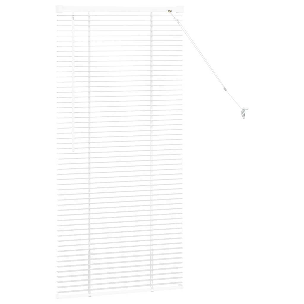 Persienner Hvid 130 x 55 cm 25 mm Aluminium