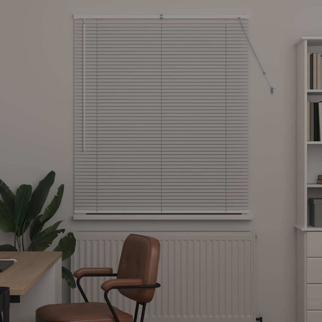 Persienner Hvid 130 x 115 cm Aluminium