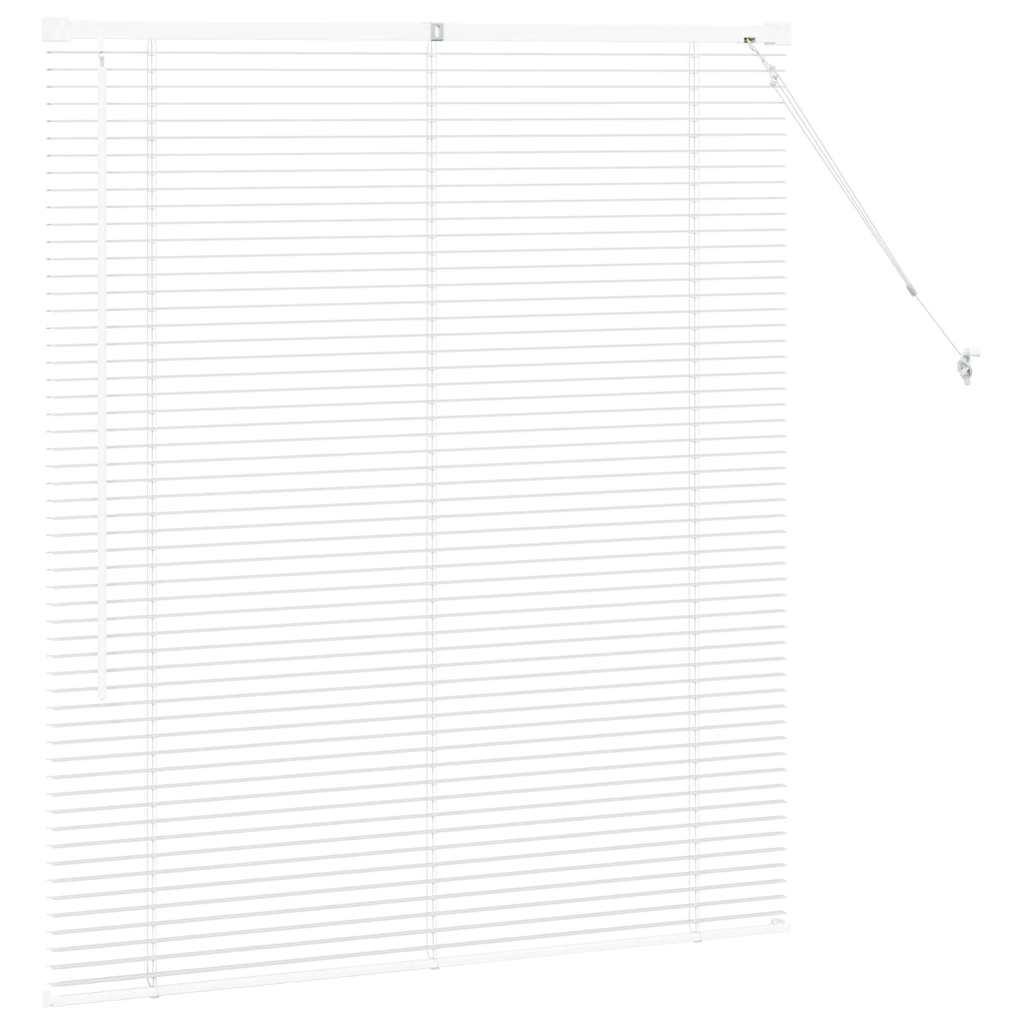 Persienner Hvid 130 x 115 cm Aluminium