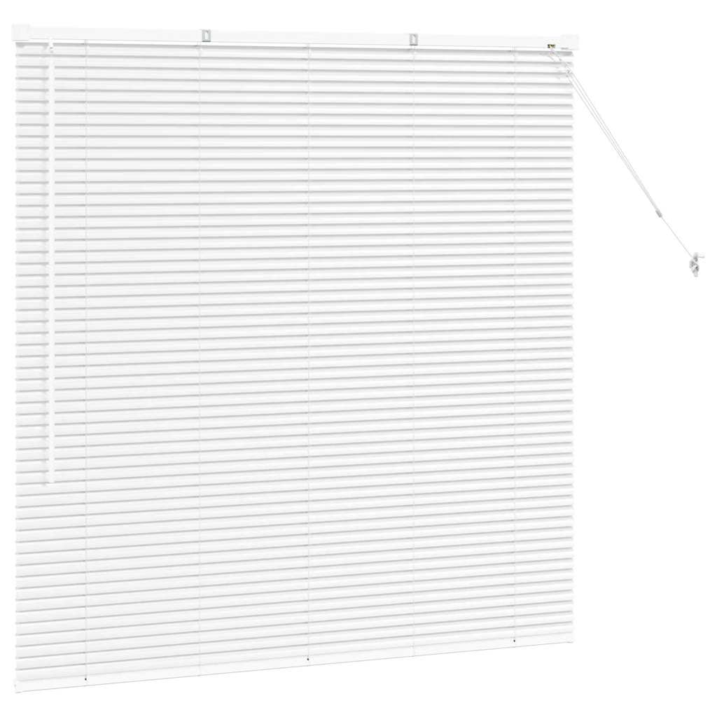 Persienner Hvid 130 x 135 cm Aluminium