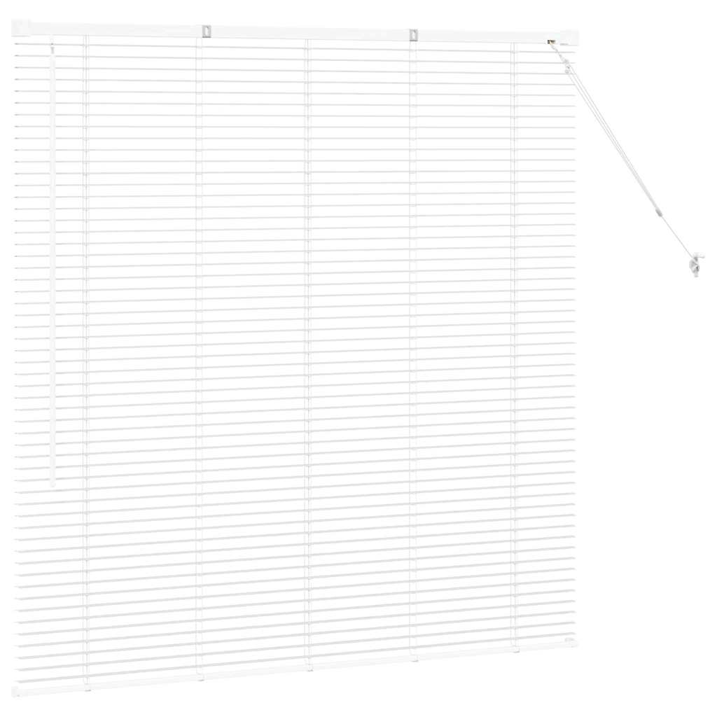 Persienner Hvid 130 x 135 cm Aluminium