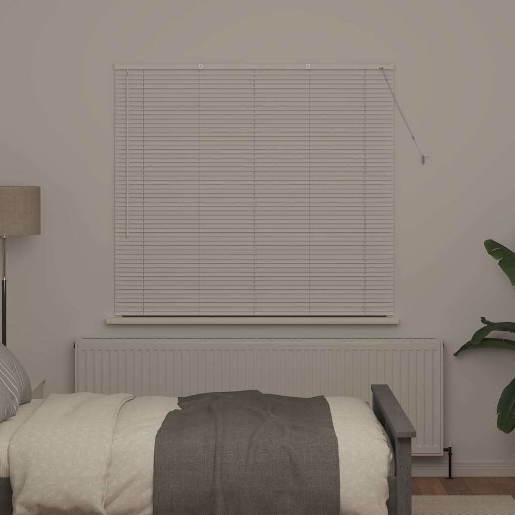 Persienner Hvid 130 x 140 cm Aluminium