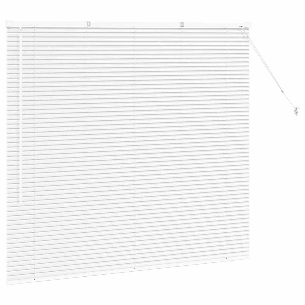 Persienner Hvid 130 x 140 cm Aluminium