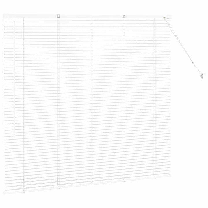 Persienner Hvid 130 x 140 cm Aluminium
