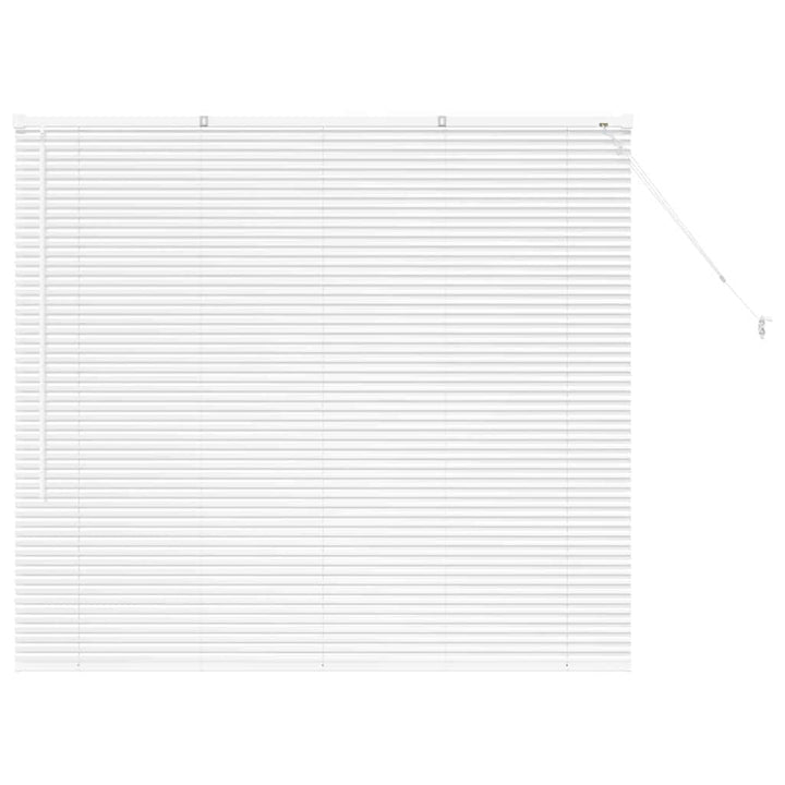Persienner Hvid 130 x 140 cm Aluminium