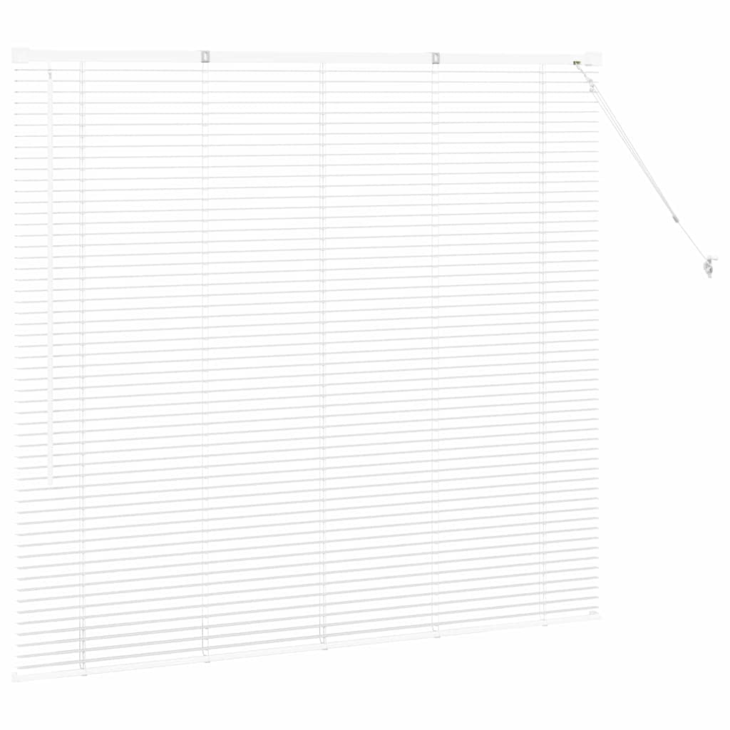 Persienner Hvid 130 x 145 cm Aluminium