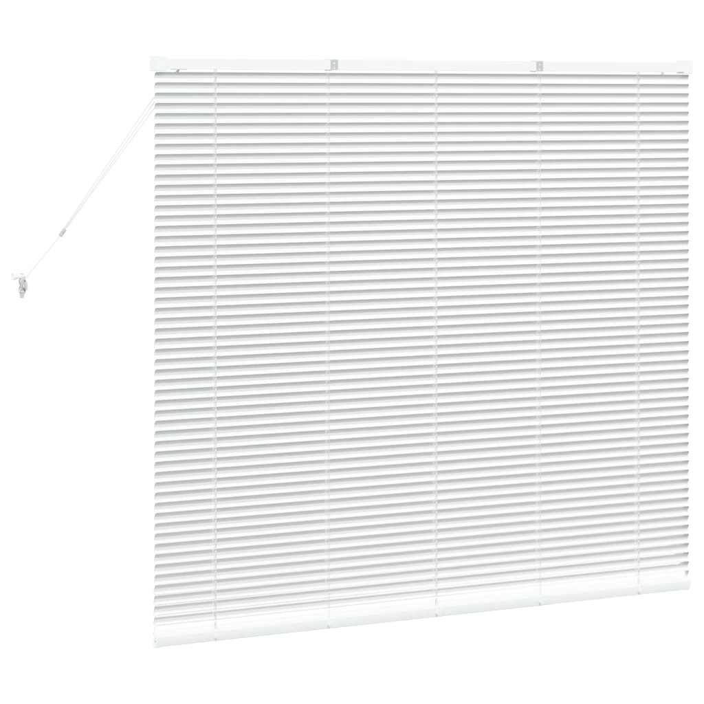 Persienner Hvid 130 x 145 cm Aluminium