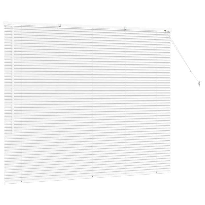 Persienner Hvid 130 x 160 cm Aluminium