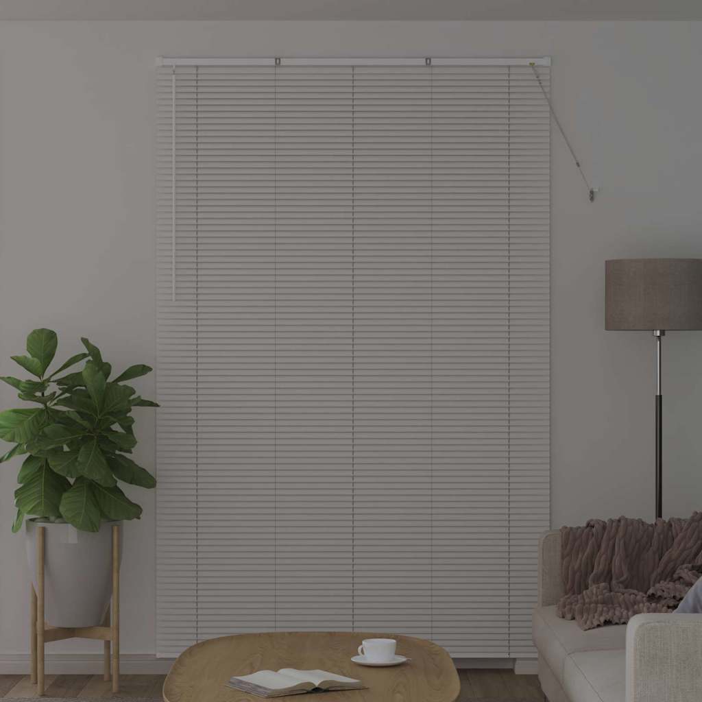 Persienner Hvid 220x150cm Aluminium