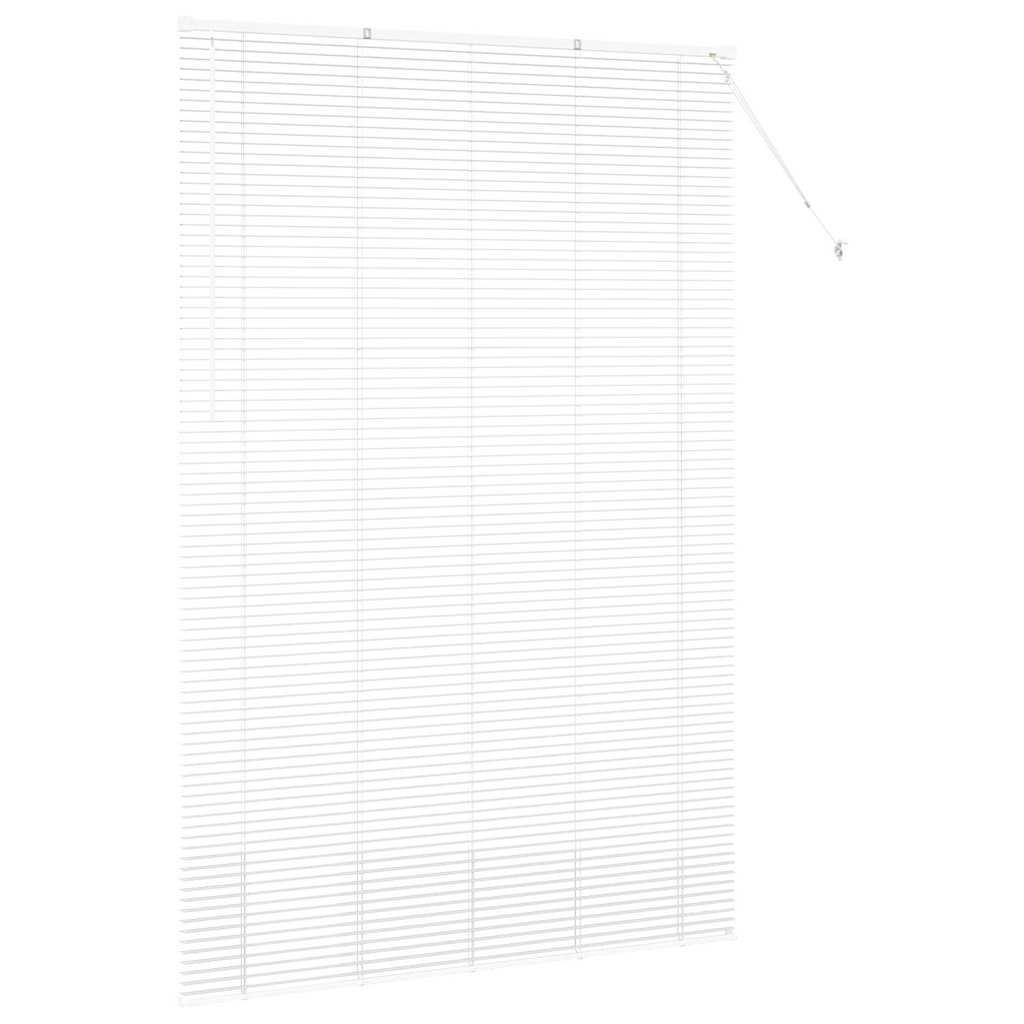 Persienner Hvid 220x150cm Aluminium