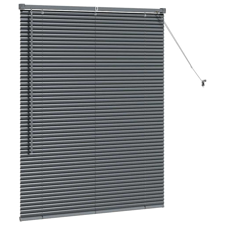 Persienner Mørkegrå 130 x 105 cm Aluminium