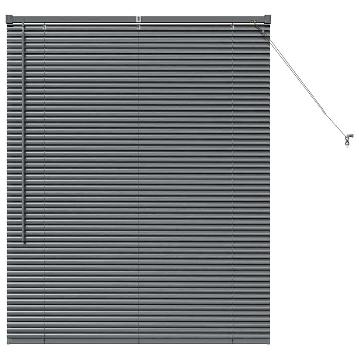 Persienner Mørkegrå 130 x 105 cm Aluminium
