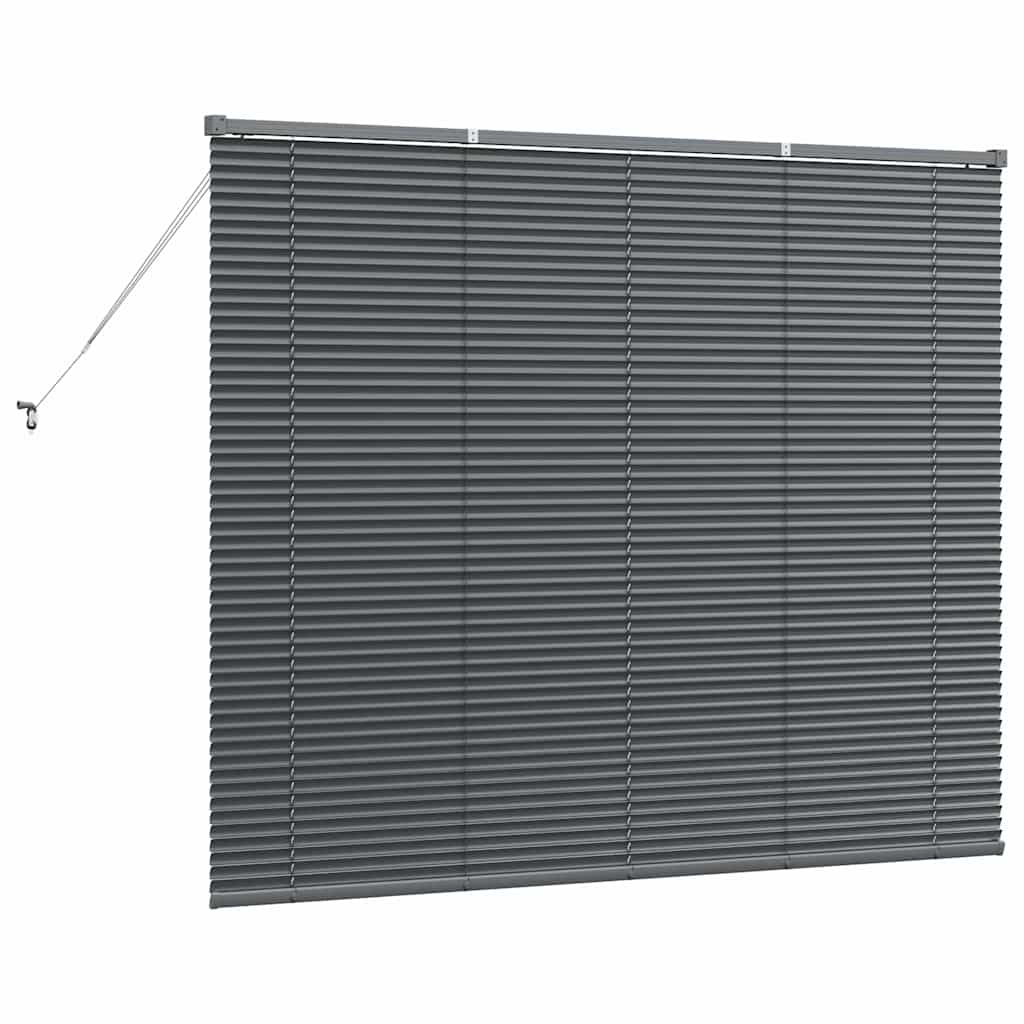 Persienner Mørkegrå 130 x 155 cm Aluminium