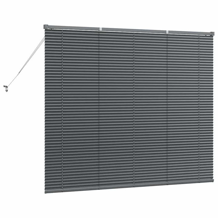 Persienner Mørkegrå 130 x 155 cm Aluminium