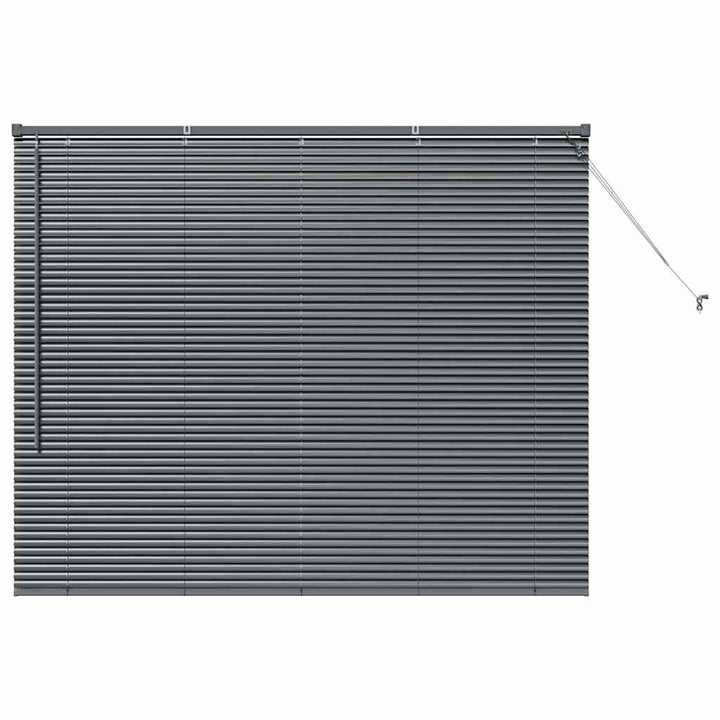 Persienner Mørkegrå 130 x 155 cm Aluminium