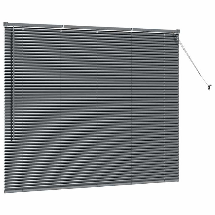 Persienner Mørkegrå 130 x 160 cm Aluminium