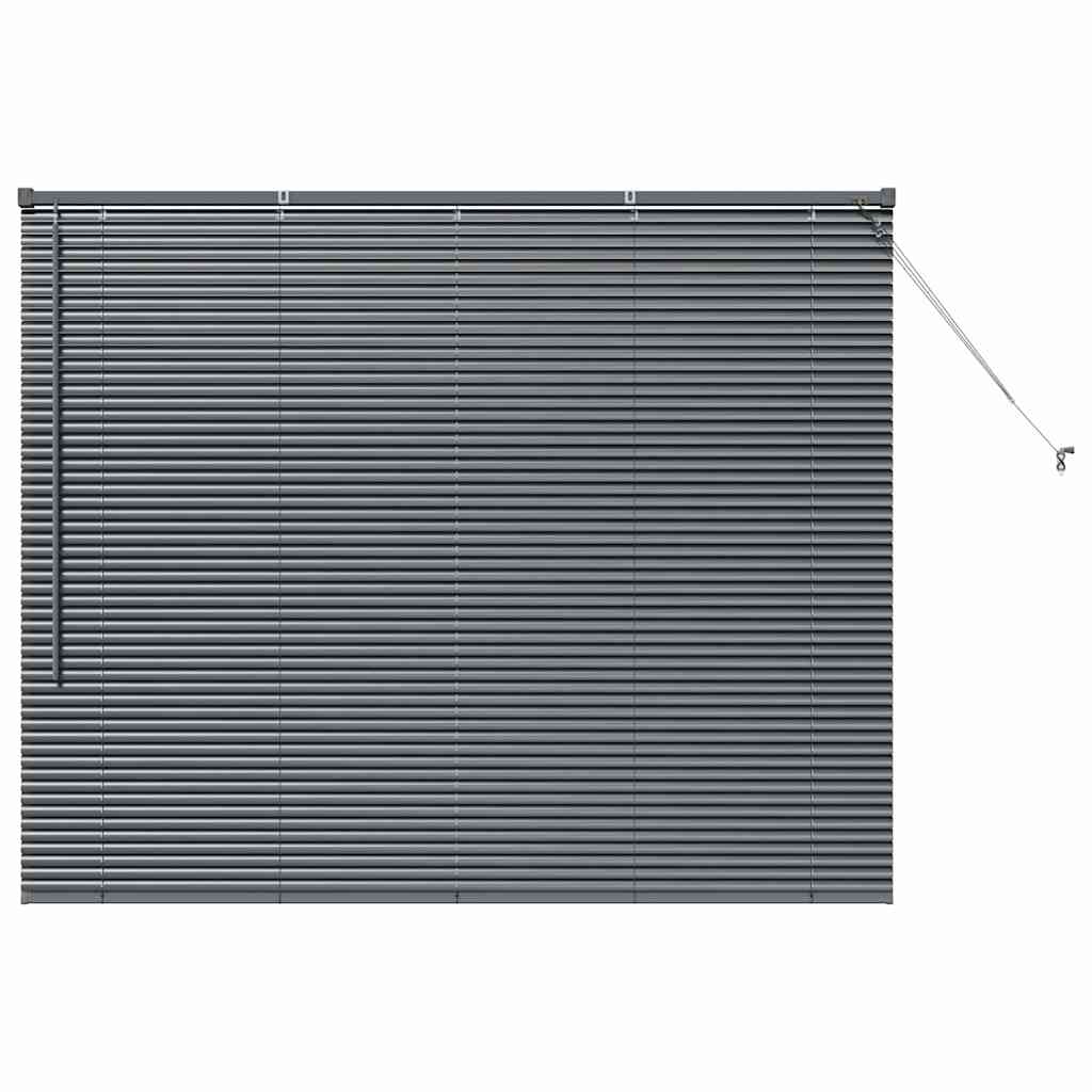 Persienner Mørkegrå 130 x 160 cm Aluminium