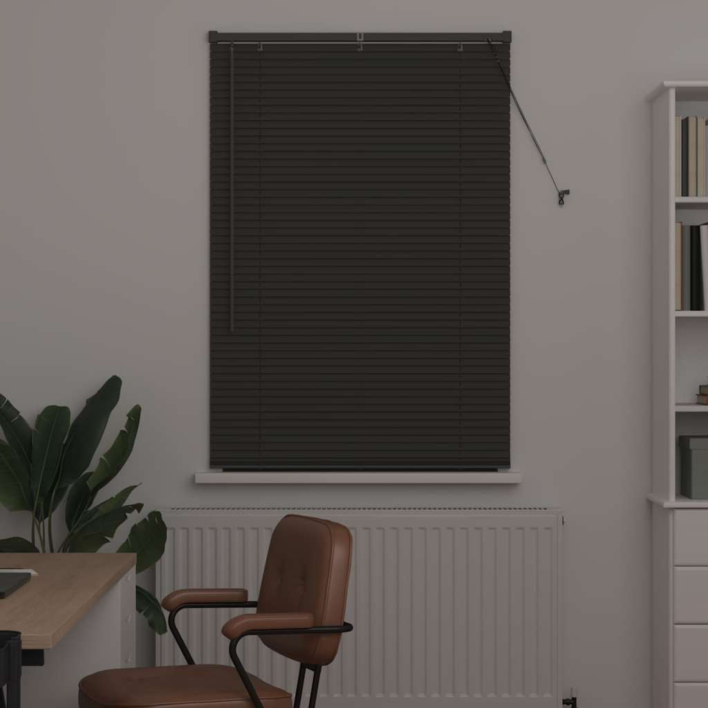 Persienner Mørkegrå 175 x 90 cm Aluminium