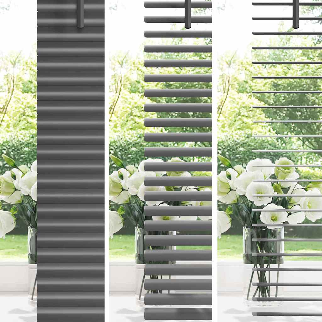 Persienner Mørkegrå 175 x 90 cm Aluminium