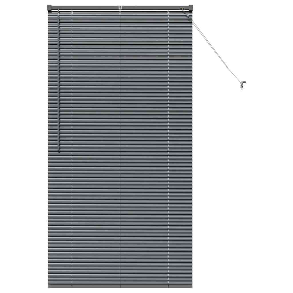 Persienner Mørkegrå 175 x 90 cm Aluminium