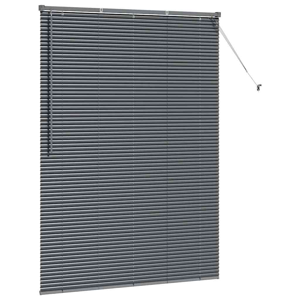 Persienner Mørkegrå 175 x 125 cm Aluminium