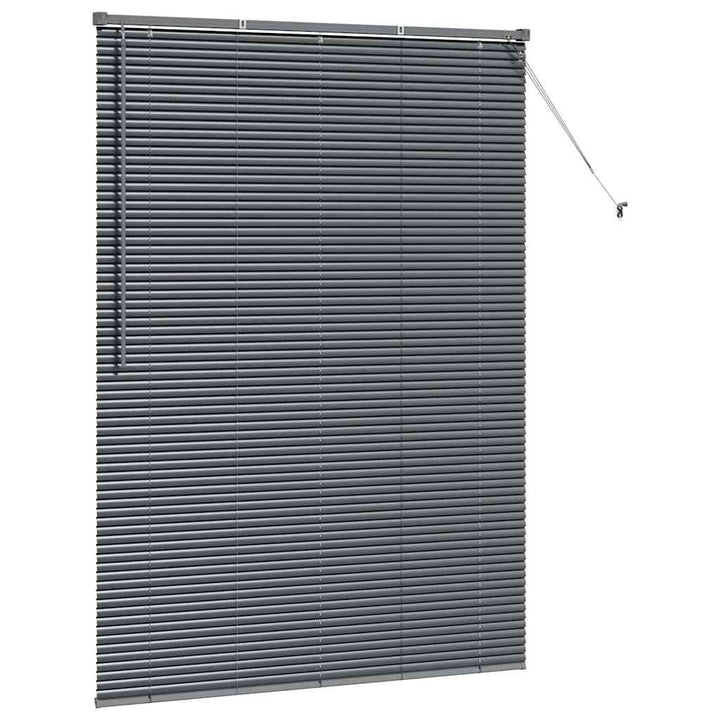 Persienner Mørkegrå 175 x 125 cm Aluminium