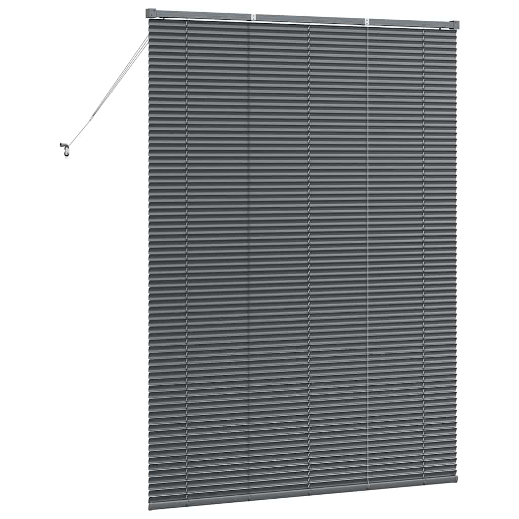 Persienner Mørkegrå 175 x 125 cm Aluminium